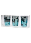 Metallic Tealight Candle Holders "Horses"