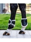 Synthetic lambskin brushing boots