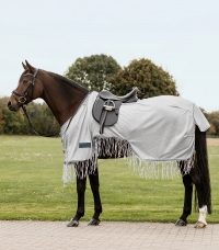 PROTECT fly exercise rug with fringes