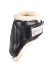 Synthetic lambskin brushing boots
