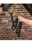 Royal lead rope with leather details Royal lead rope with leather details