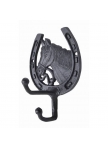 Cast iron bridle hook, Horse Head