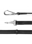Non slip reins with carabiner hooks