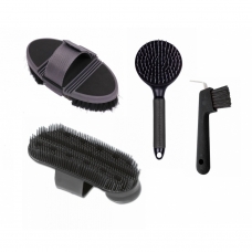 Set Flexi: Flexi Body Brush, Wonderbrush, Tail and mane comb Fair Play and Hoof Pick Brush