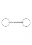 Pony snaffle bit, double jointed, solid