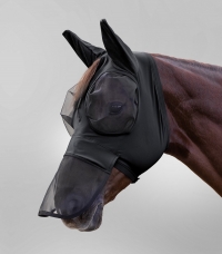 Puck fly mask with nose protection