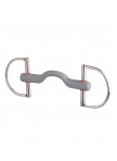 Beris Snaffle D-Ring Tongue Port Bar Bit