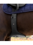 Leather saddle girth with belly band