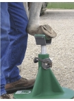 Hoofjack Standard Green Base with Post & Cradle
