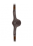 Leather saddle girth with belly band