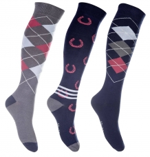 Riding socks Cardiff, set of 3