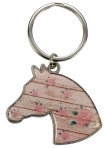Keyring Horse Head with Roses