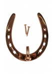 Horseshoe hook made of brass