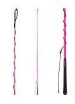 Telescopic lunging whip with golf grip