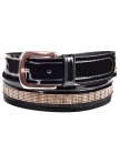 Leather belt Rosegold