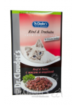 DR. CLAUDER'S wet cat food with beef and turkey in jelly, 100 g