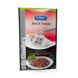 DR. CLAUDER'S wet cat food with beef and turkey in jelly, 100 g