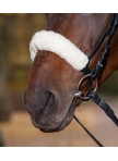 Noseband or headpiece cushioning pads