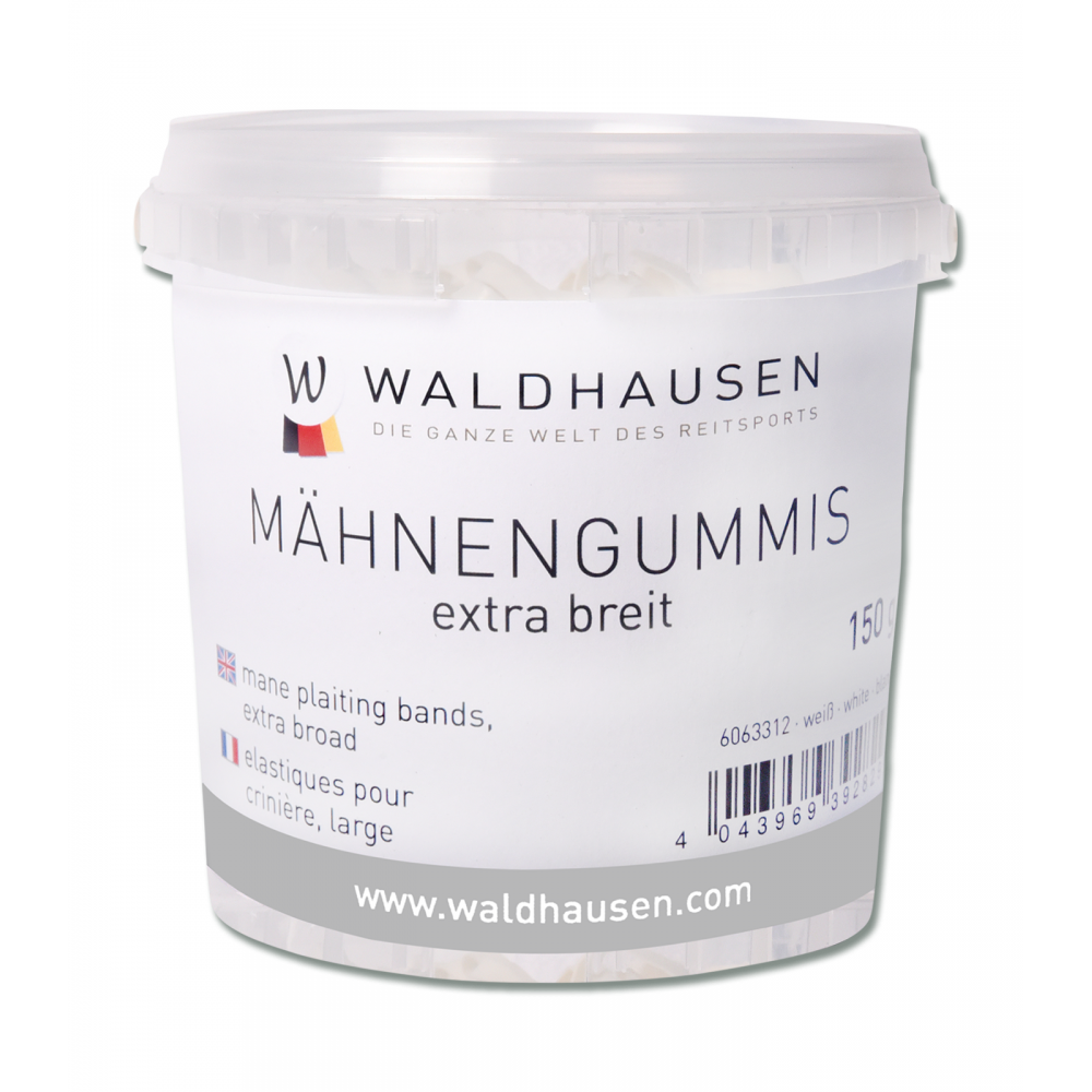 Mane plaiting bands, extra wide, in tub Mane plaiting bands, extra wide, in tub