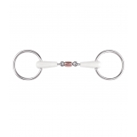 Equimouth Snaffle Bit, double-jointed with Cooper Roller