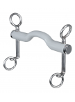 beris Weymouth bit short with tongue bow bar