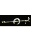 Stock Pin Silver Horseshoe