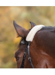 Noseband or headpiece cushioning pads
