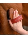 HardWood horse grooming brush, synthetic bristles