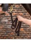 Royal lead rope with leather details Royal lead rope with leather details