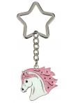 Keyring White Star, head